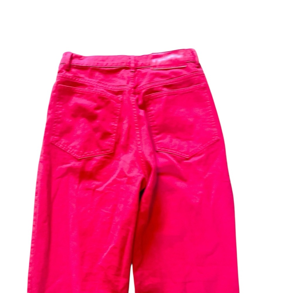 RECLAIMED VINTAGE Stepped Waistband Jeans Hot Pink - Picture 8 of 10